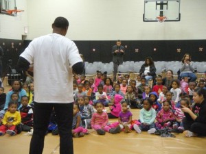 Isiah at Toy Drive. Photographed by Aaron Robinson. 