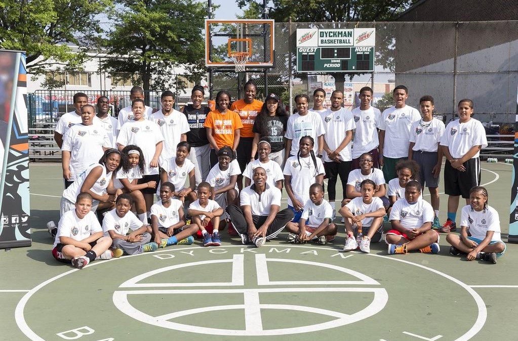 Dyckman Basketball Clinic with New York Liberty Mary's Court Foundation